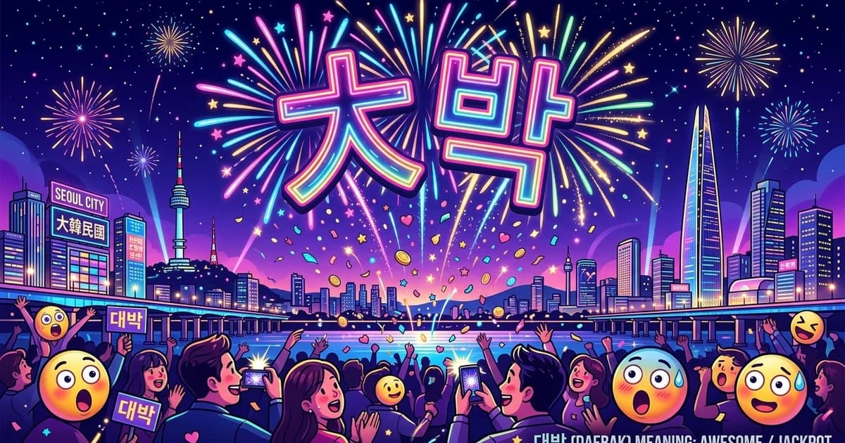What Does "Daebak" (대박) Mean in Korean? Slang, Usage & Examples