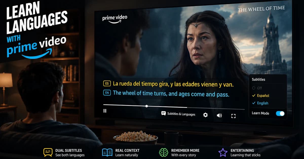 How to Learn Languages with Amazon Prime Video (Subtitles & Mining) - visual 1